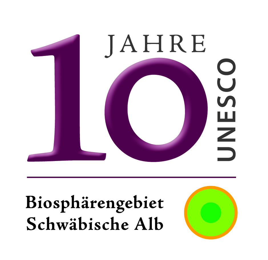  Logo 10 Jahre UNESCO Biosphärengebiet Schwäbische Alb 