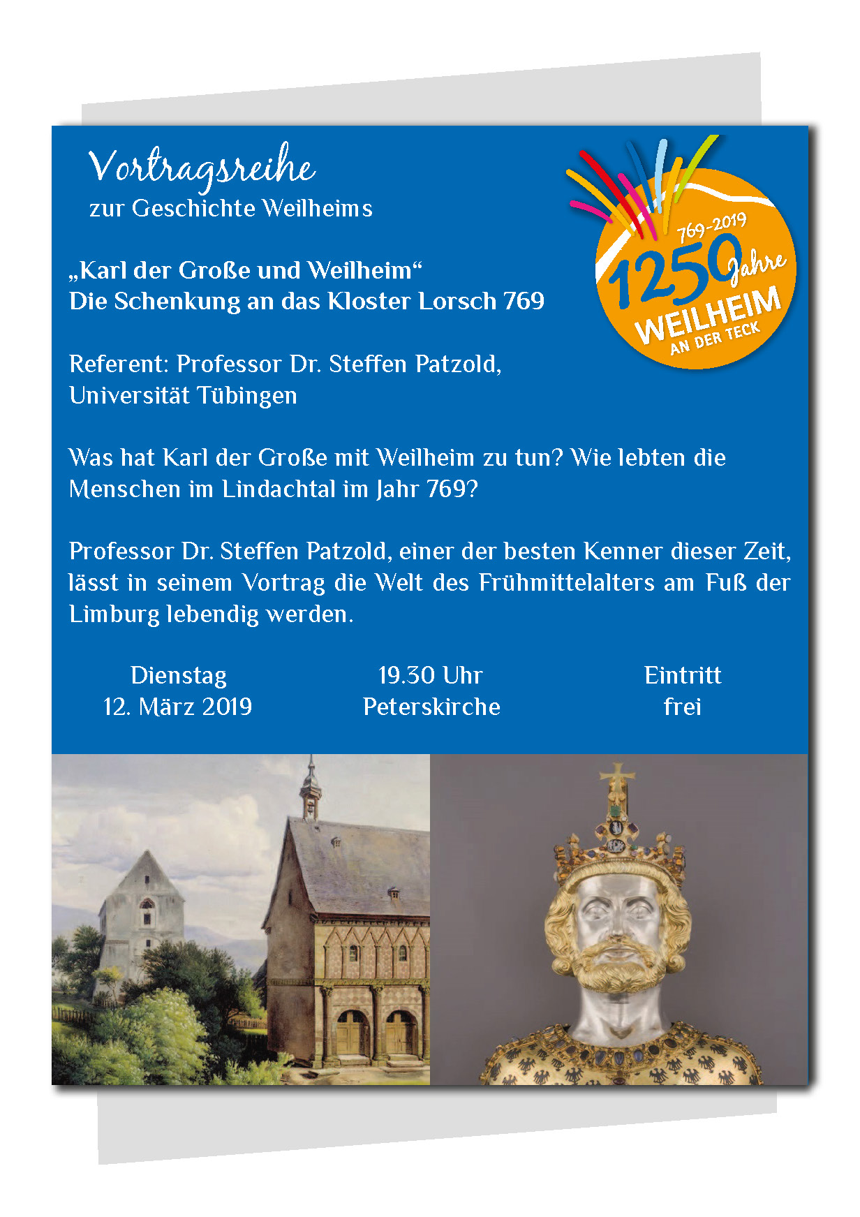  Plakat Vortragsreihe zur Geschichte Weilheims 